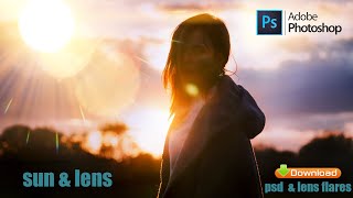 Photoshop güneş ve ışık efekti