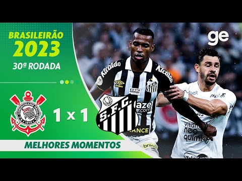 Gols e lances de Corinthians x Santos