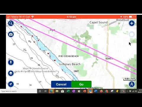 2020 Navionics set up a route using waypoints
