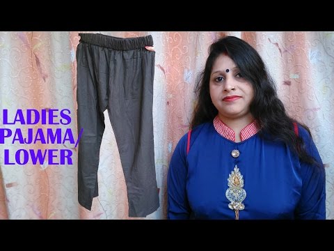 ladies pajama pants/lower DIY | stitching of ladies pajama pants or ladies lower part-2 Video