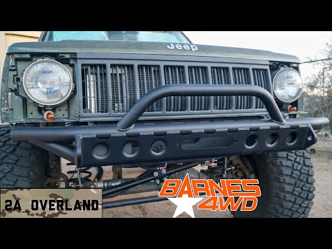 A Jeep JK Bumper On A XJ!? @barnes4wd Pritchett Canyon Front Bumper Install
