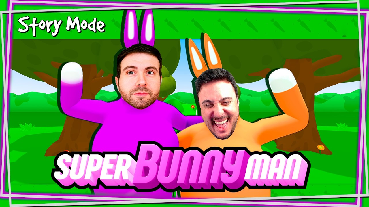 Fargan y Vegetta777 son CONEJOS en Super Bunny Man