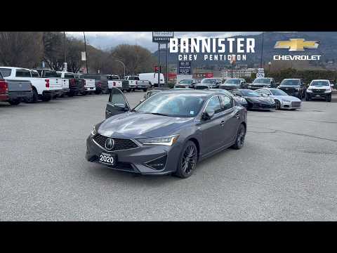 2020 Acura ILX Premium A-Spec Sedan in Gray for sale at Bannister Chevrolet Penticton in Penticton, BC
