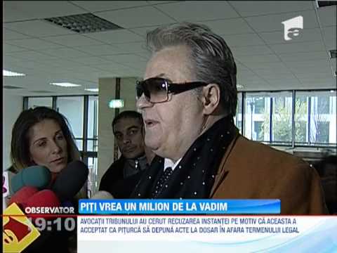 Victor Piţurcă îi cere lui Vadim Tudor un milion de euro şi scuze publice