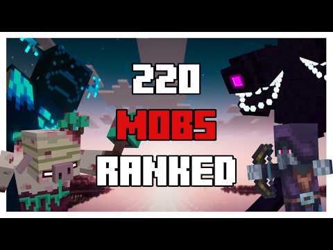 Ranking EVERY Minecraft Mob Ever. (220 Mobs)