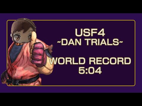 USF4 Dan Trials Speedrun WR - 5:04