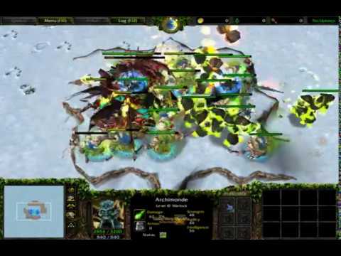 (Comment Request) 2 Lich King (Custom) vs 1 Archimonde (Lv10 With Skills) 1080p