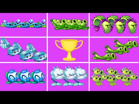 04 Best Plants BLUE Battlez VS 04 Best Plants GREEN - Who Is The Best?  -PvZ 2 Discovery