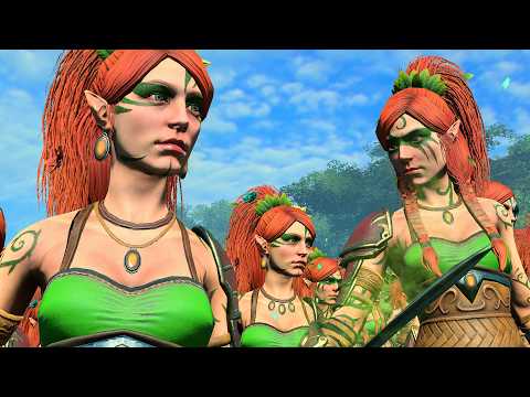 NORSCA vs WOOD ELVES - Warhammer TotalWar cinematic battle