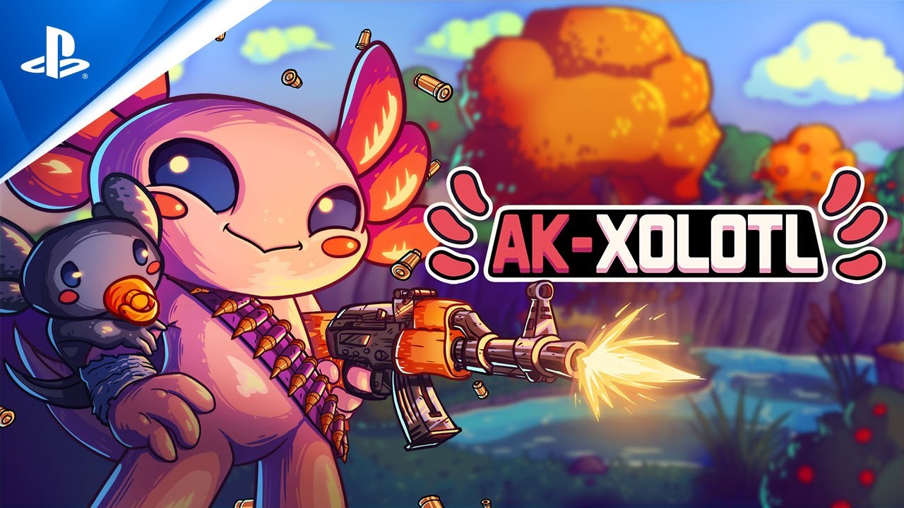 AK-xolotl – the cute-but-deadly roguelite shooter hits PlayStation this fall