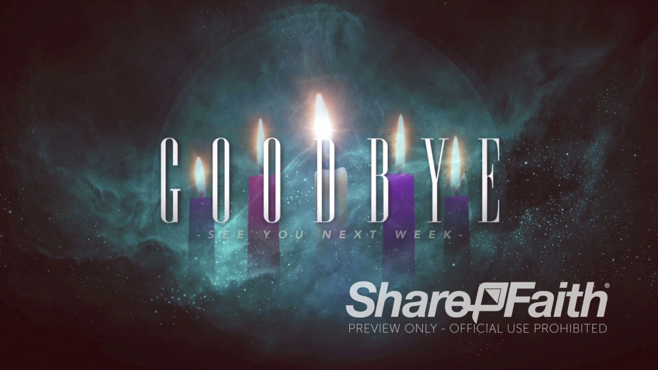 Christmas Backgrounds: Advent Season of Expectation Ministry Goodbye Video