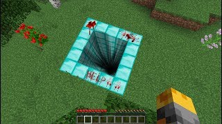Minecraft DON&#39;T FALL INSIDE THIS DIAMOND HOLE !! DANGEROUS MONSTERS INSIDE !! Minecraft Mods