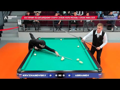 World Cup-25. Two Robots. Kryzhanovsky - Abramov. Billiards (American), free pyramid.