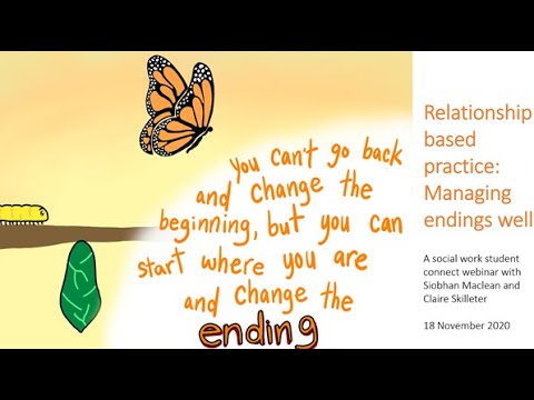 Relationship-based practice: Managing endings well. (Webinar 24)