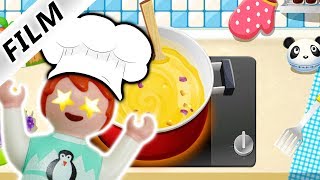 EMMA SPIELT DR. PANDA RESTAURANT - Gemüse schneiden Essen kochen für hungrige Gäste | Familie Vogel