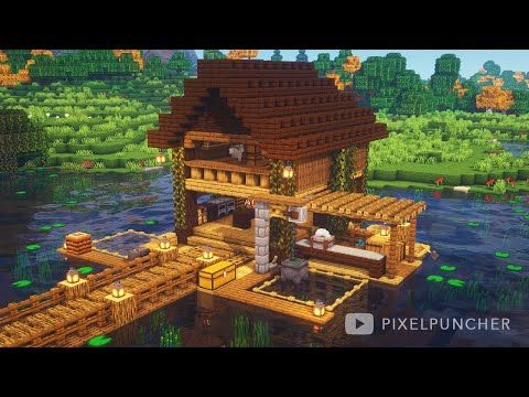 [MINECRAFT] How to Build a Lake House | Fishing Hut