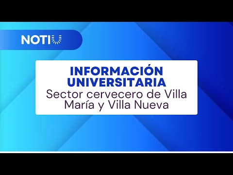 Informe sobre el sector cervecero de Villa María y Villa Nueva