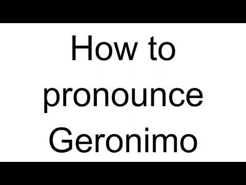 How to Pronounce Geronimo (Italian)