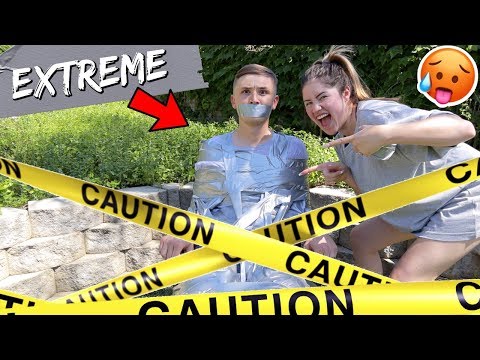 EXTREME DUCT TAPE CHALLENGE!!! *Husband VS Wife* Video