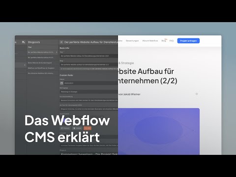 Content Management mit dem Webflow CMS - verständlich am Beispiel erklärt 🎓