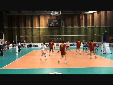 Setter's Attack in the rally NOR-MNE Jonas Kvalen