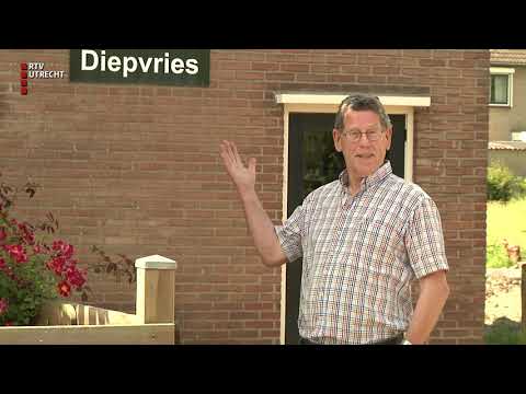 Afkoelen in dorpsvriezer Zijderveld: "Heerlijk koel!" [RTV Utrecht]