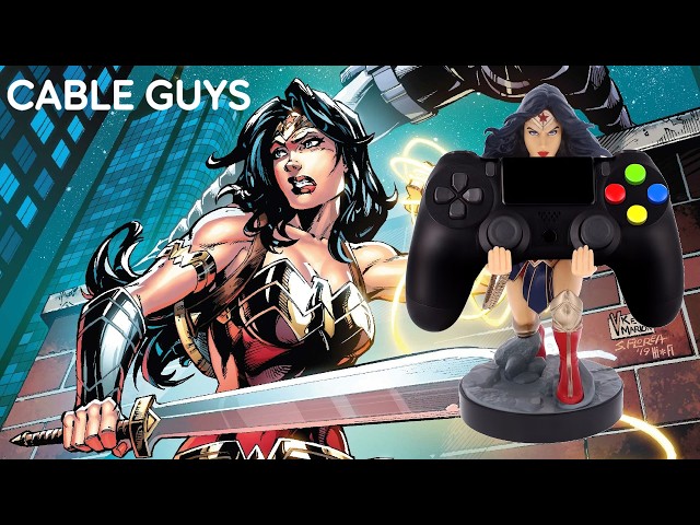 Vídeo relacionado con Cableguys Warner Bros Wonder Woman Soporte Mando y Movil - Figuras Soporte para movil y Mando, Compatible con Xbox, PlayStation y la mayoría de mandos estándar, Accesorios Escritorio Gaming