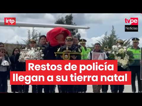 Así fue la llegada a Jauja de los restos del policía que murió al intentar salvar a perrito