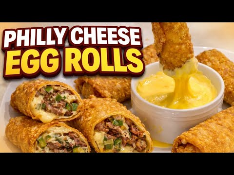 Philly Cheesesteak Meets Egg Roll - You Need to Try This