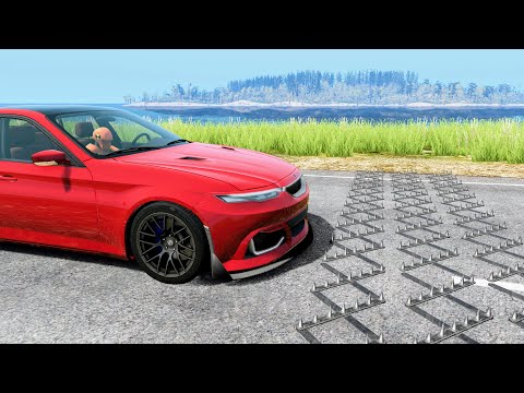 Spike Strip High Speed Crashes #62 – BeamNG Drive | CrashBoomPunk