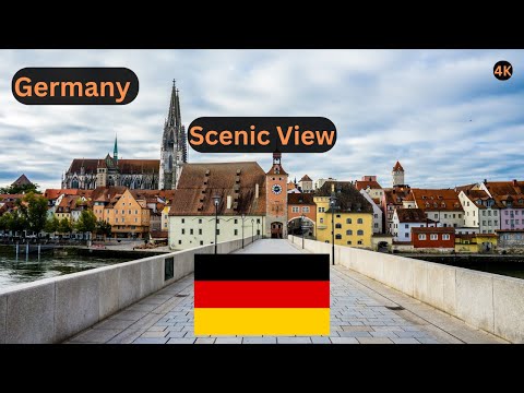 Germany Beautiful Scenic View | 4K Drone Footage Bird's Eye View