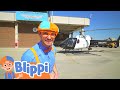 Blippi Explores A Police Helicopter Learning Videos For Kids Education Show For Toddlers