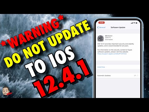 PROTECT YOUR IDEVICE FROM iOS 12.4.1!