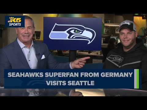 Seahawks superfan from Germany visits Seattle to see first NFL game in the United States