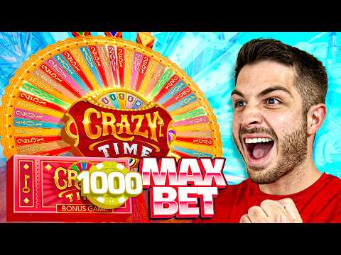 I HIT MAX BET $1,000 ON CRAZY TIME!!!
