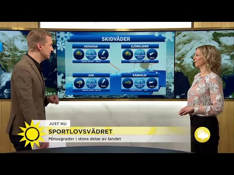 Så blir vädret den allra sista sportlovsveckan - Nyhetsmorgon (TV4)