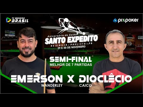 Semi-final do Open de Sinuca em Paulista PB - Emerson x Dioclecio #sinucaaovivo #sinuca #esports