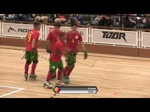 Campeonato Europeu sub-19 Hóquei Patins 2021 (3a. Jornada) Golo (3) Miguel Henriques - F....