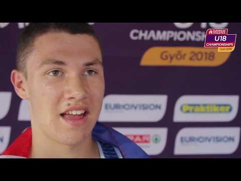 Thomas Keen (GBR) winning Gold in the 3000m