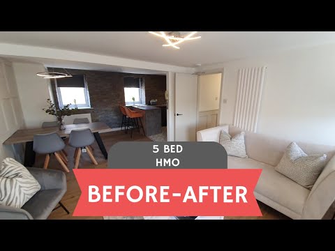Before - After - 5 Bed HMO to SA - Galashiels - Scotland