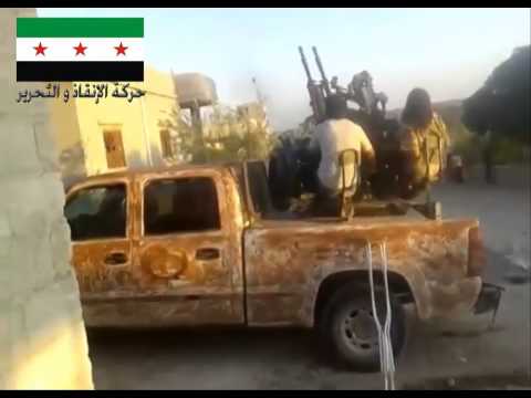 التصدي للطيران الحربي من قبل حركة الإنقاذ والتحرير في بلدة الزوار في ريف حماة