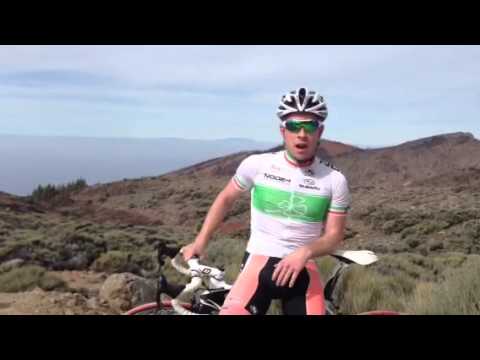 Philip Lavery like "Sky Team Pro Cycling"  training in Teide National Park Tenerife