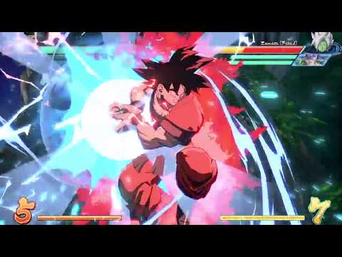 DB FighterZ Goku kaioken 20X/Yamcha/Tien 136 hits team combo.