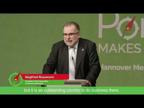 Best of Siegfried Russwurm | Opening Cerimony at Portugal Pavilion, 30 May | HANNOVER MESSE 2022