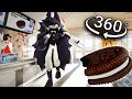 Miss Circle Eating Oreo In 360 VR