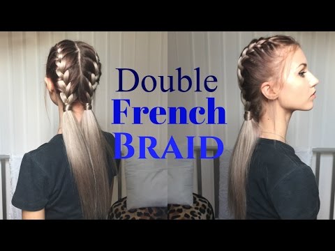 How to: Awesome, Easy Double French Braid | Stella