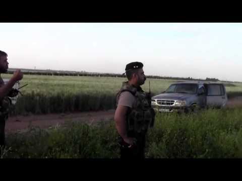 التصدي لطيران الحربي على جبهة كتيبة الخضر في ريف درعا من قبل لواء درع أسود السنة