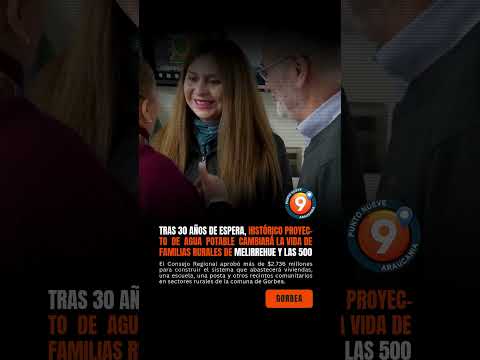 Después de 30 años él agua potable llega a gorbea, #laaraucanía