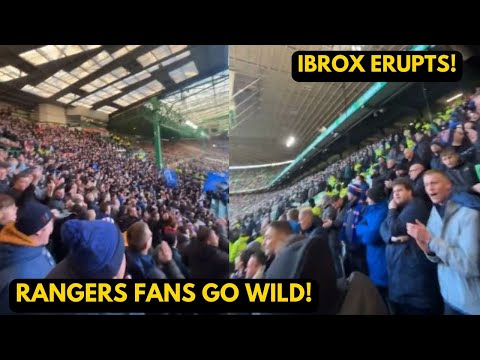 Absolute Madness! Rangers Fans Take Over Ibrox After Old Firm Win 🔥