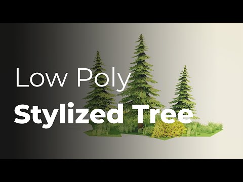 How to create a stylized pine tree in blender 2.8